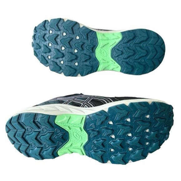 ASICS Black and Teal Running Shoes ASICS Gel Venture 9 Black Digital Violet - Picture 7 of 10